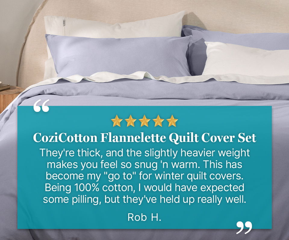 CoziCotton Flannelette Quilt Cover Set review
