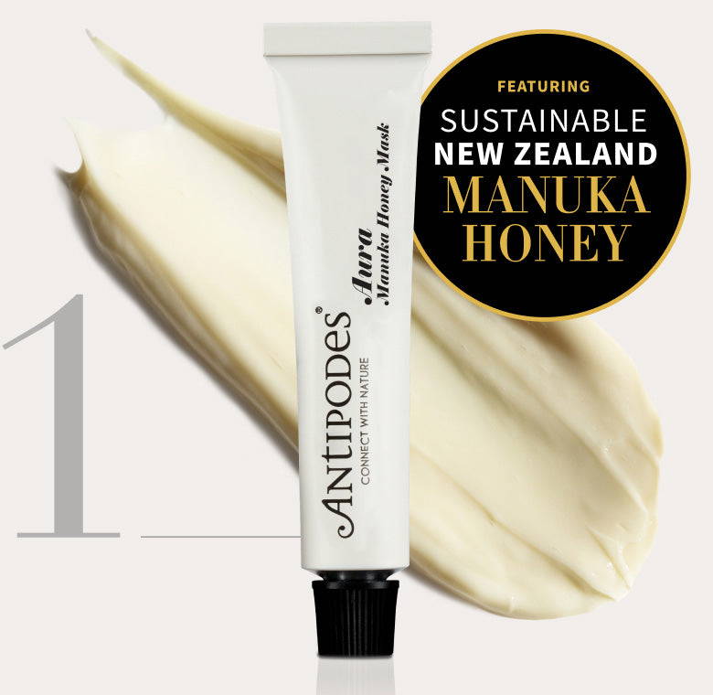 Featuring sustainable New Zealand manuka honey.