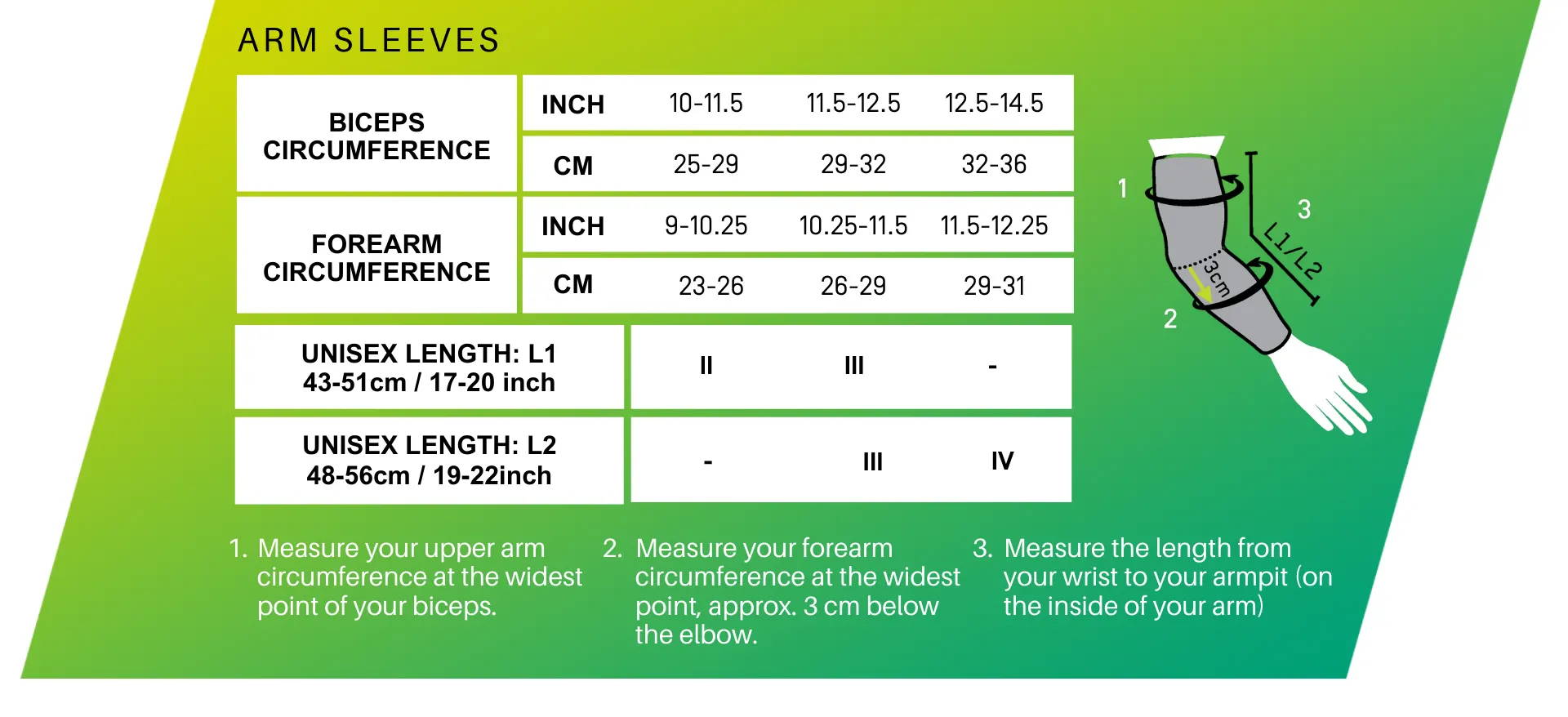 CEP Compression Size Charts | Compression Socks, Sleeves & Apparel