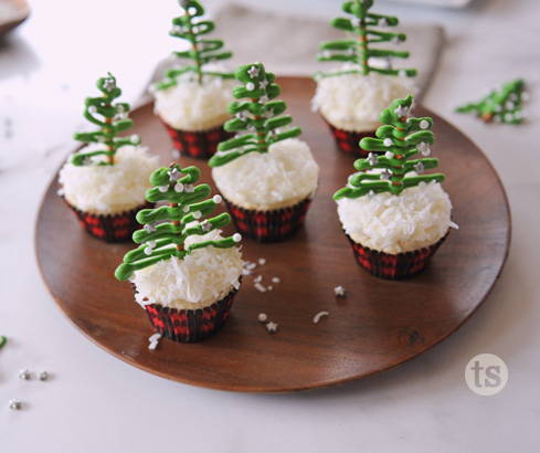 christmas tree cupcakes