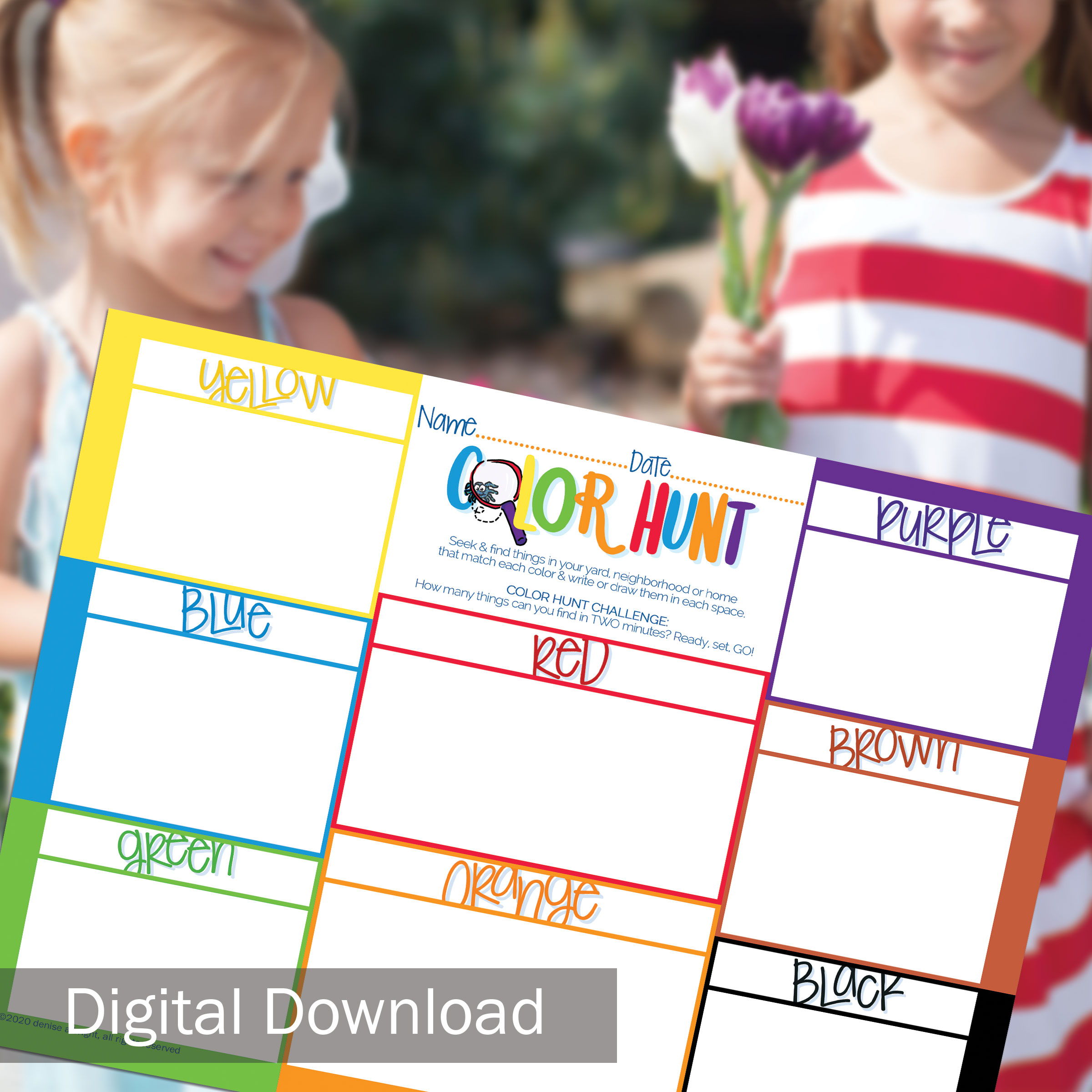 FREE Kid's Color Hunt Digital Download