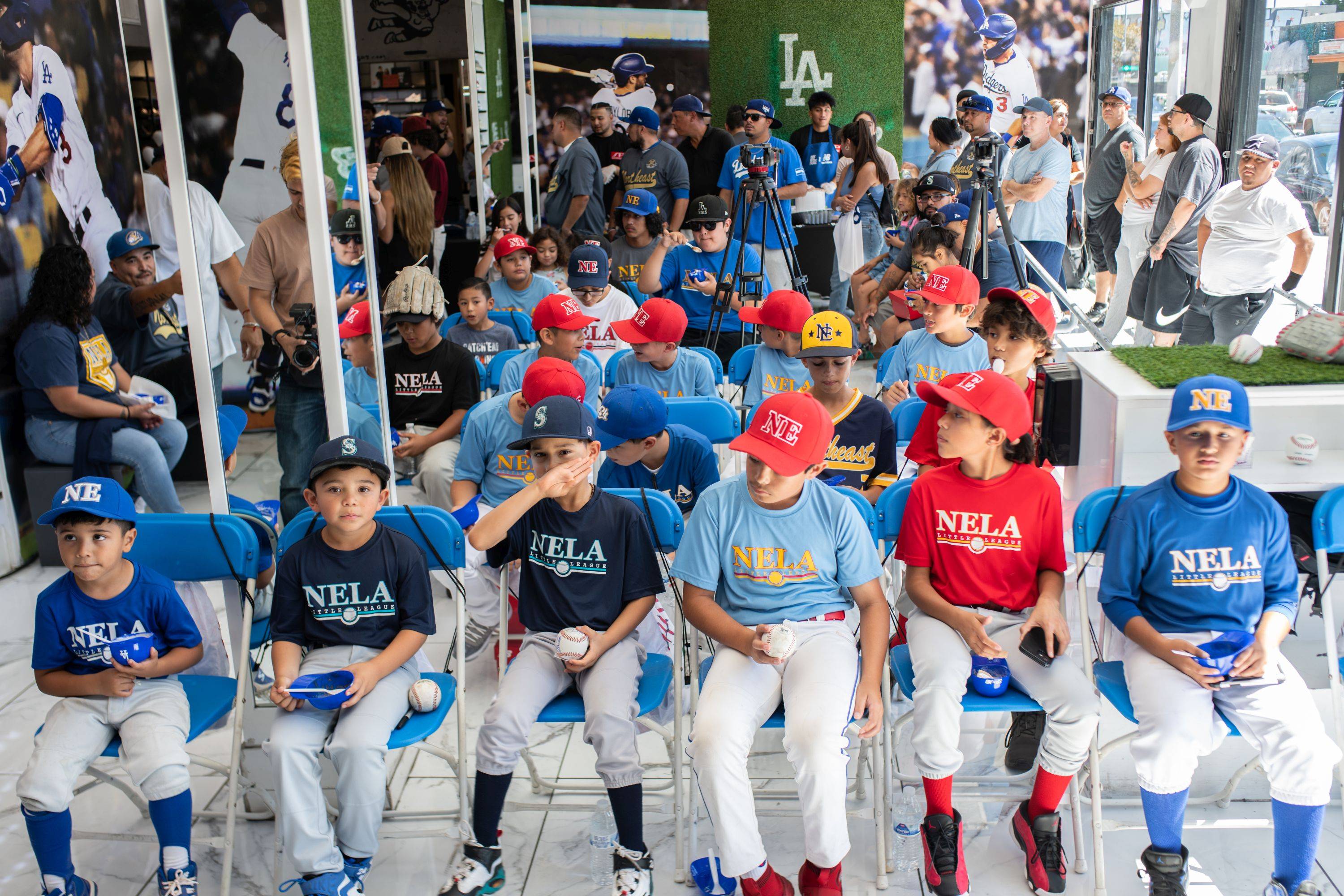 all the kids sitting together