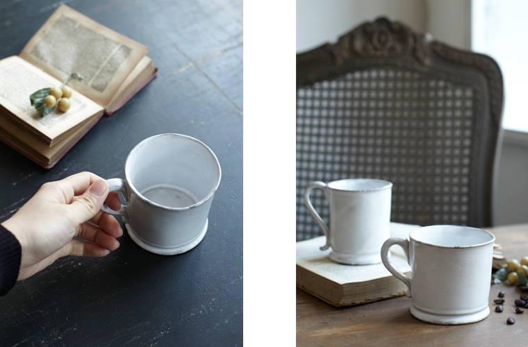 Astier de Villatte Colbert/カップ – Orné de Feuilles
