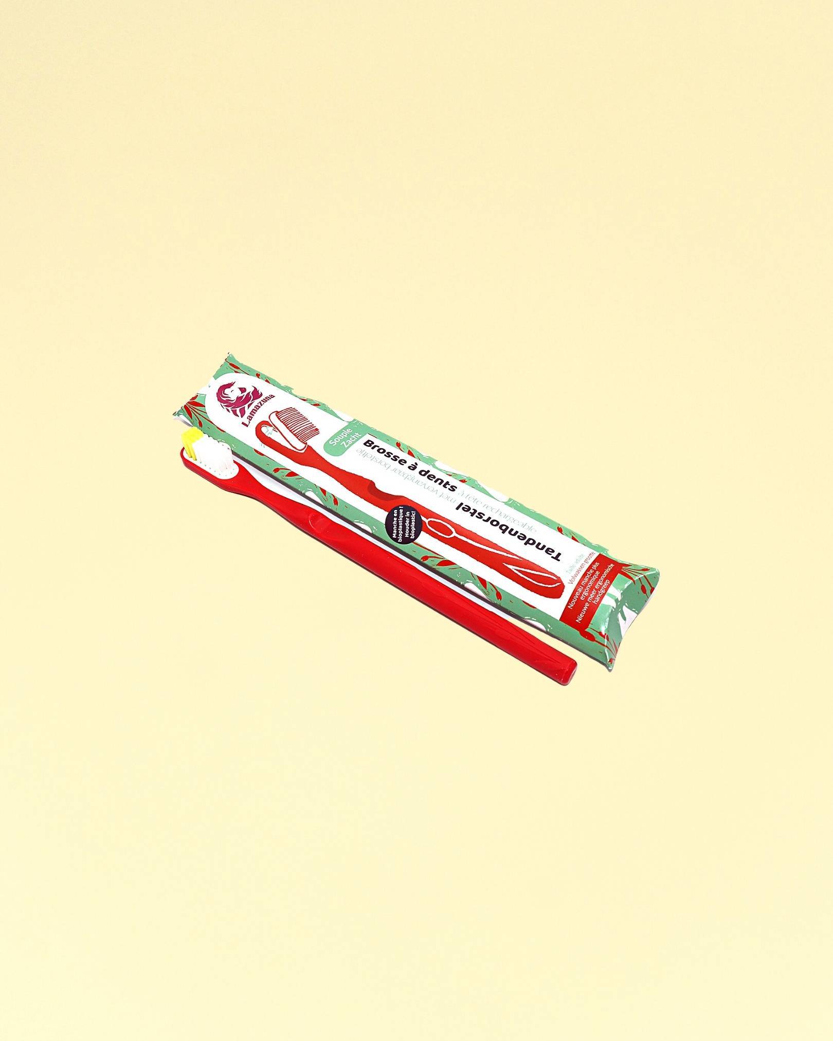 Brosse à dents - Têtes rechargeables - Poils souples - Lamazuna - Trust Society