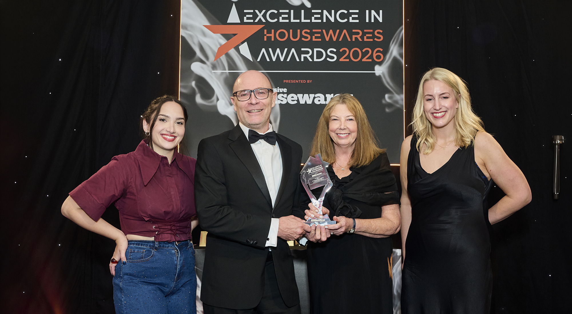 Robert Welch team posing with the Cutting Edge award at the Excellence in Housewares Awards 2026
