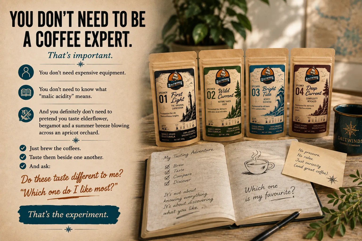You don't need to be a coffee expert.