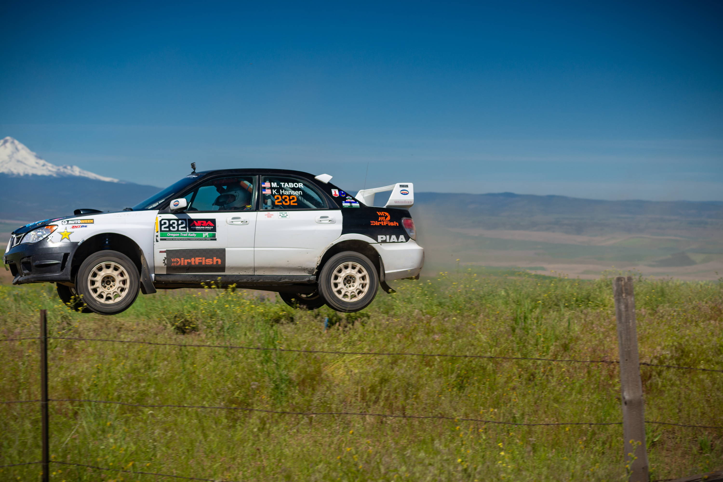 Mark Tabor Subaru STI Rally Car at Oregon Trail Rally 2019