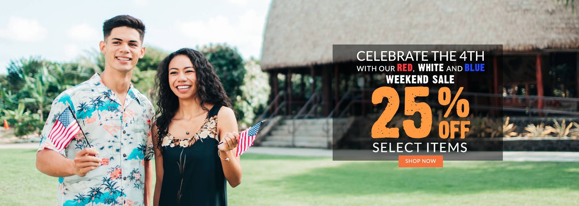 Celebrate 246 years of Red, White and Blue 25% off select products