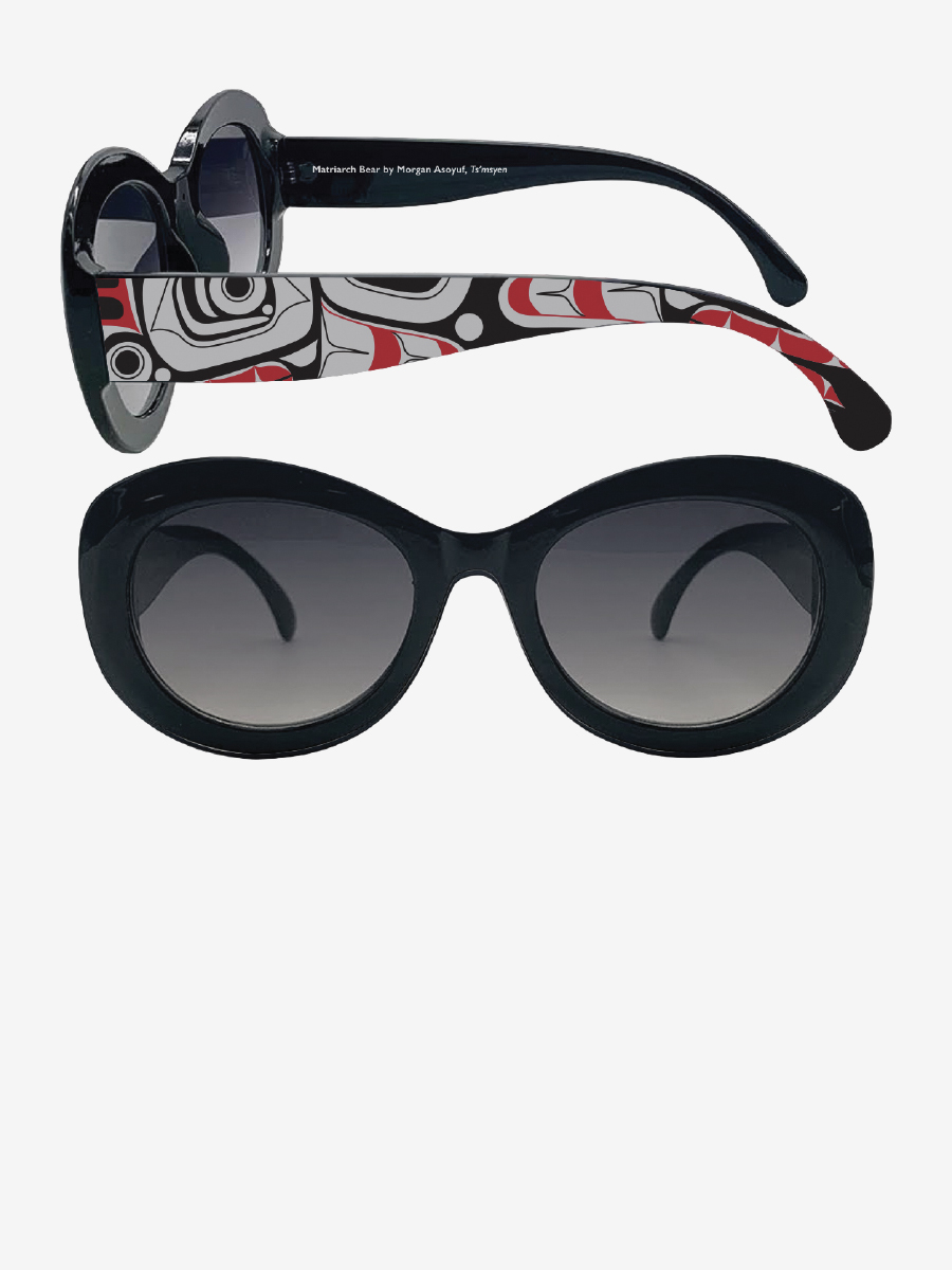 Matriarch Bear Sunglasses Oval Frames by Morgan Asoyuf