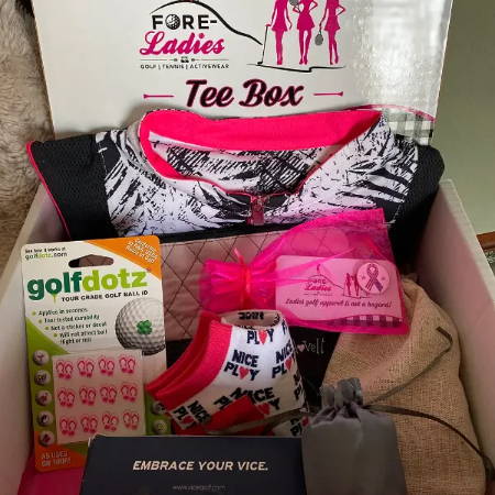 Fore Ladies Women's Golf Gift Box - Fore Ladies - Golf Dresses and Clothes,  Tennis Skirts and Outfits, and Fashionable Activewear