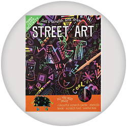 Image of rainbow scratch and draw street art colouring book. Shop all activity and colouring books.