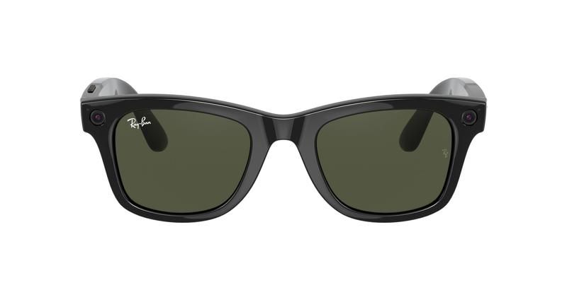 Ray Ban Stories - RW4002 Black/Dark Green Square Men Sunglasses - 50mm