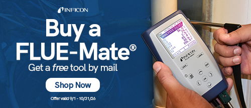 INFICON FLUE-Mate combustion analyzer promotion – buy a FLUE-Mate and get a free tool by mail