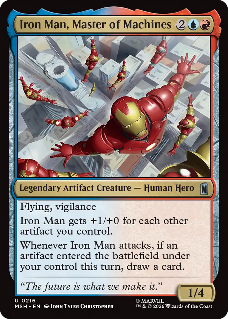 Iron Man Master of Machines from the MTG set Marvel Super Heroes.
