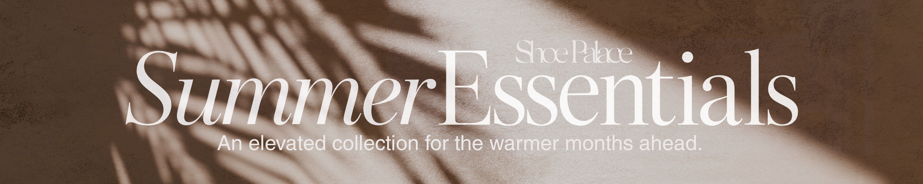 Text promoting summer essentials with a minimalist design.