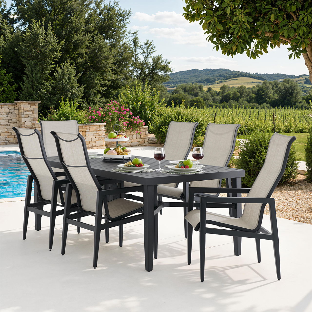 Portofino 7pc. Sling Patio Dining Set