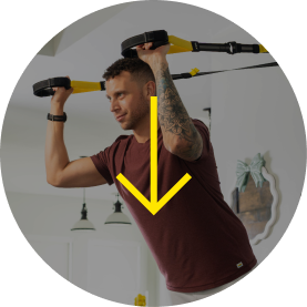 Man using suspension trainer