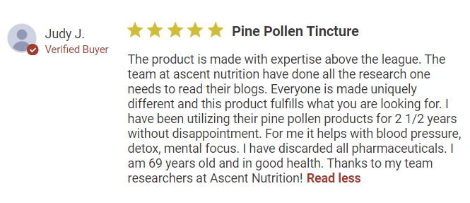 Pine Pollen Tincture Review