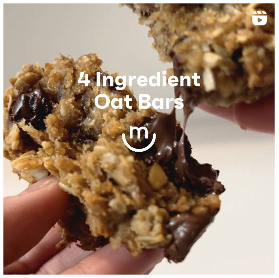 4-Ingredient Banana Oat Bars (Bake & Freeze)