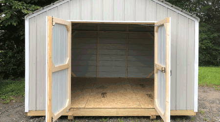 Metal Wood Frame Sheds