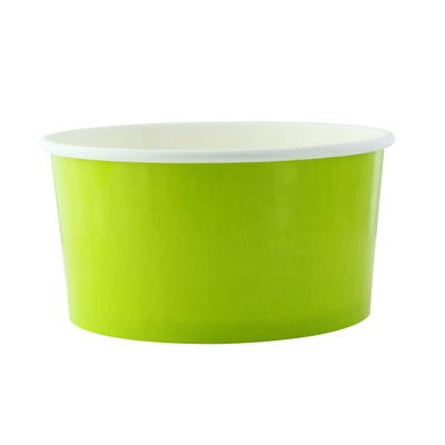 A green paper bucket