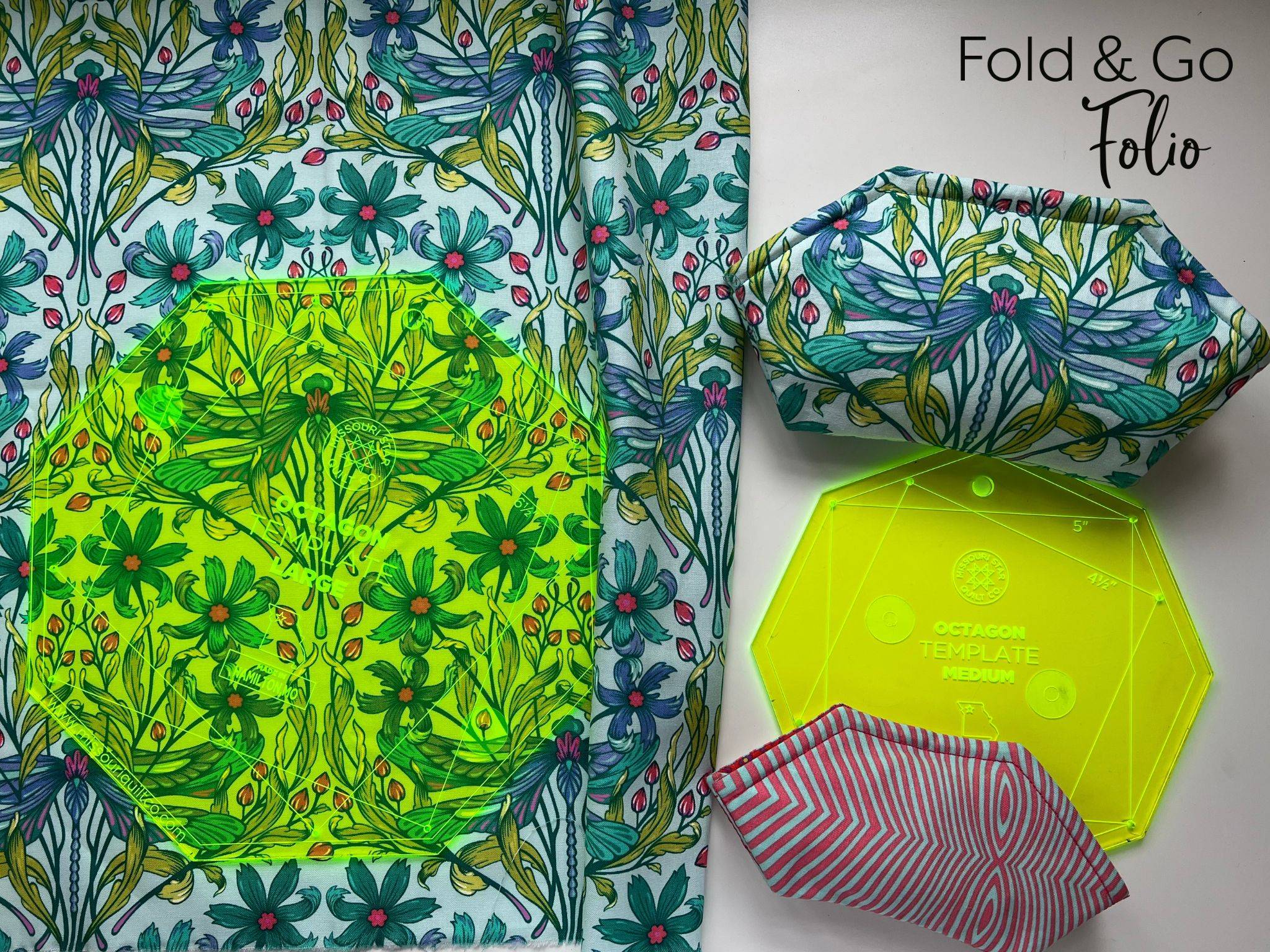 organize templates in your fold & go folio