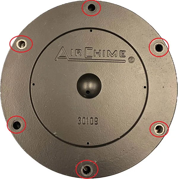 Reinstalling Nathan Airchime bell back-cap bolts