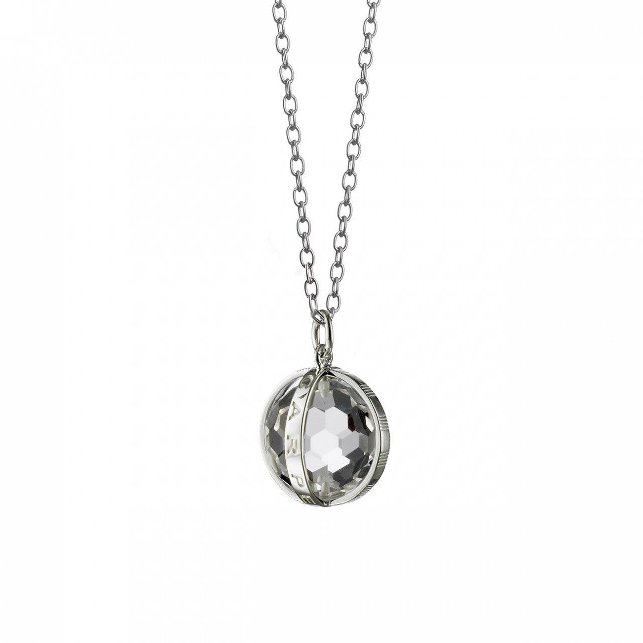 Carpe Diem Necklace in Silver, Small