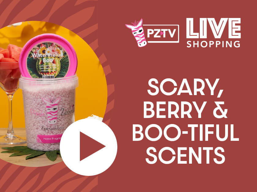 Product promotional image for live shopping featuring scents.