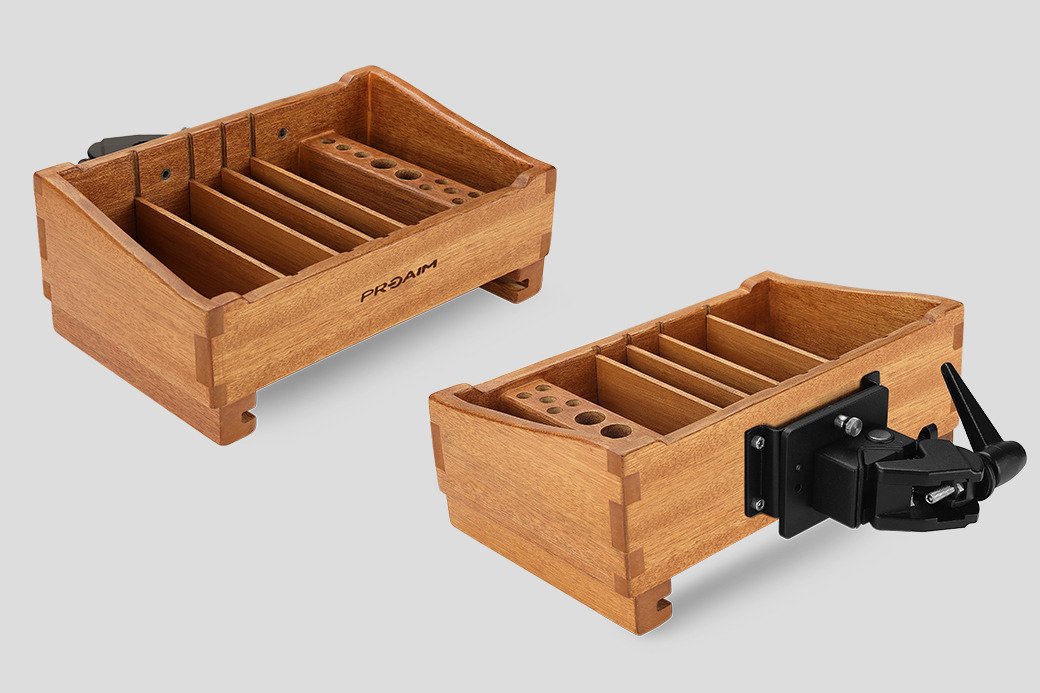 Proaim Camera Assistant Front Wooden Box for Accessories, Tools | For Production Carts