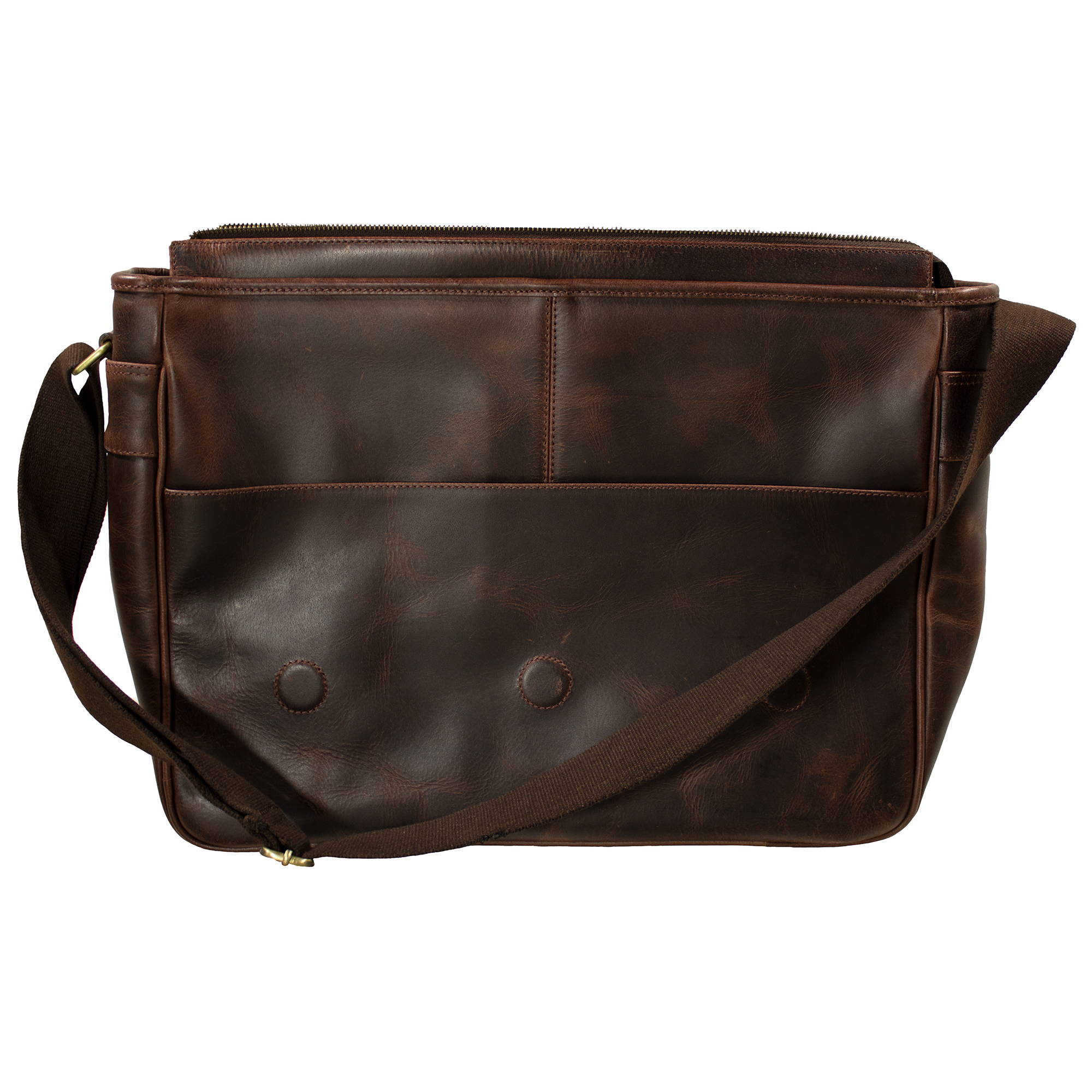 The chief buffalo leather satchel for men and women the real leather company