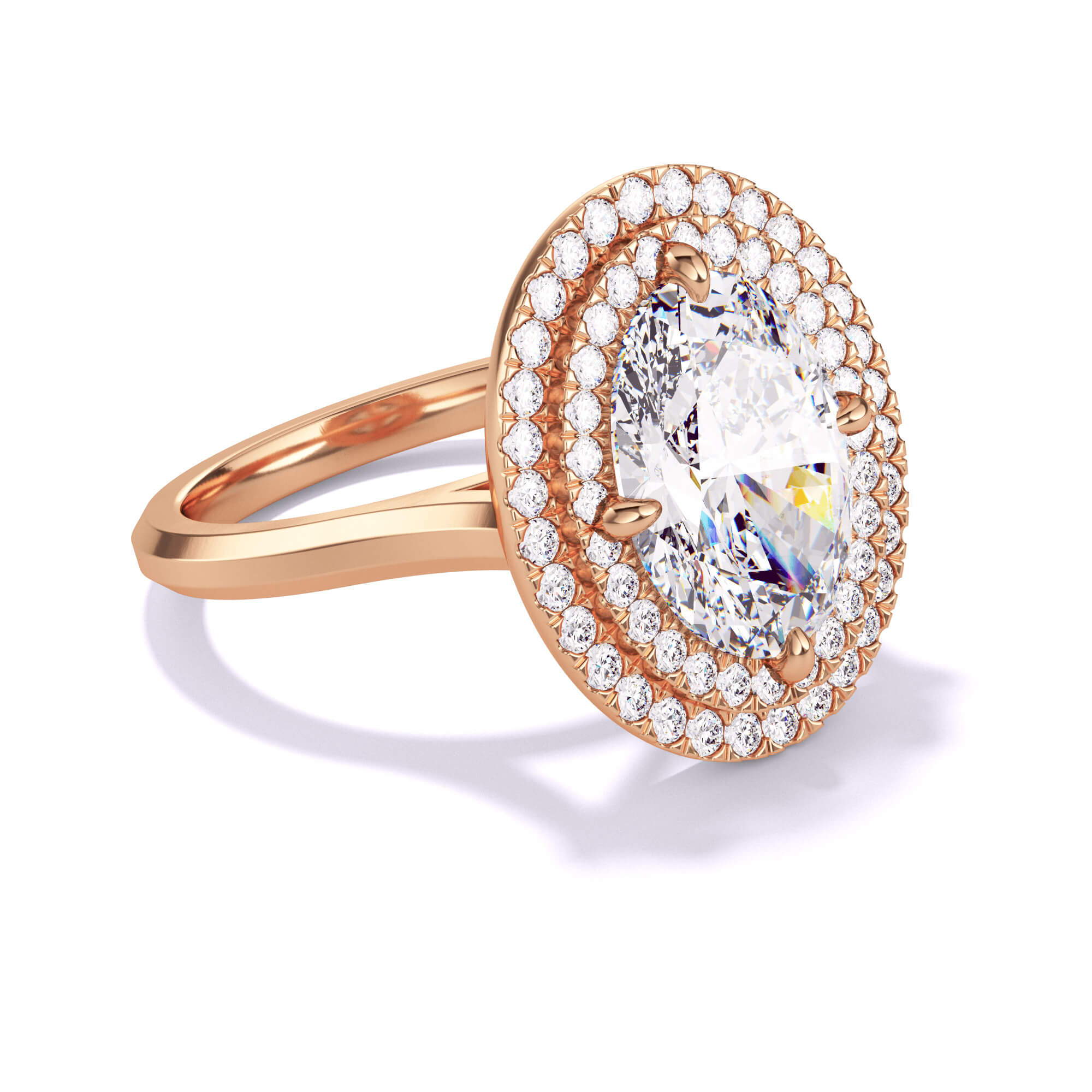 oval shaped diamond engagement ring