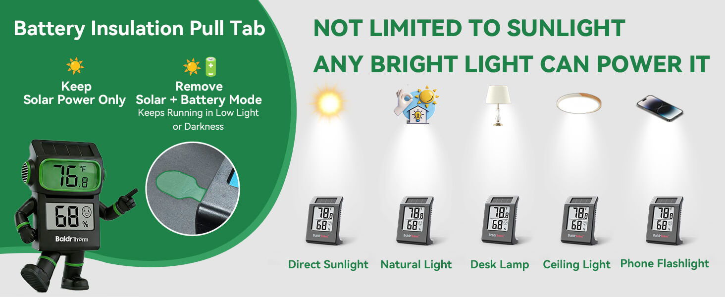 Battery insulation pull tab information and light power sources.