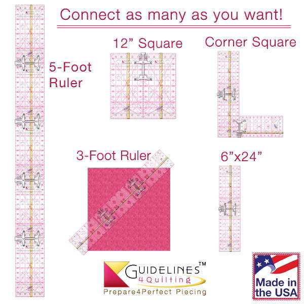 How to connect Guidelines Rulers by Guidelines4Quilting