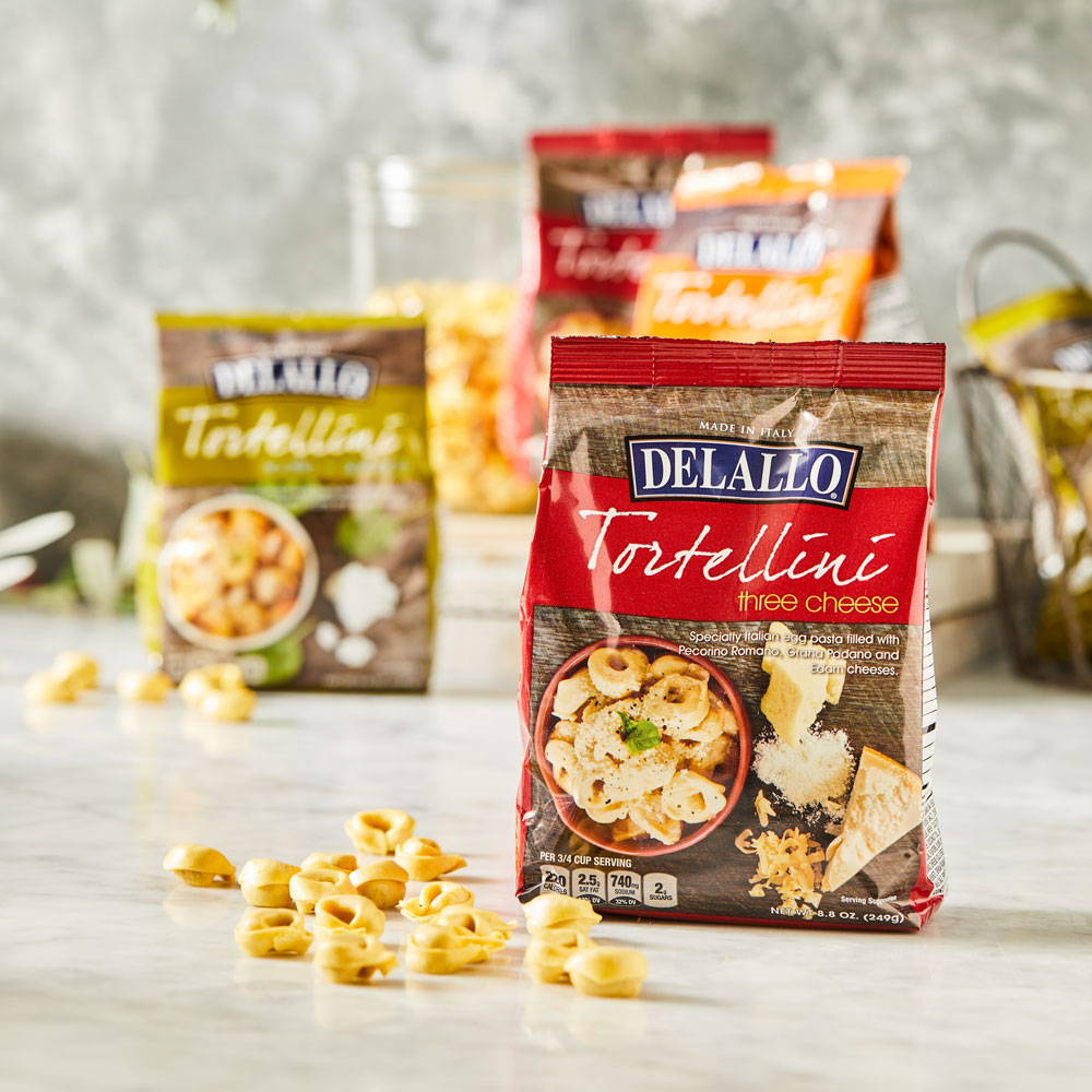 Assorted DeLallo Tortellini products