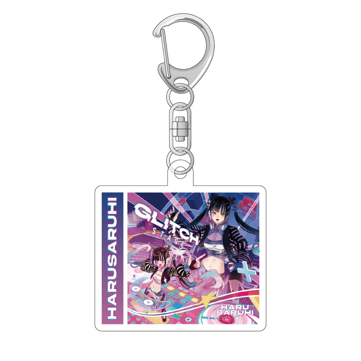 CD風アクリルキーホルダー