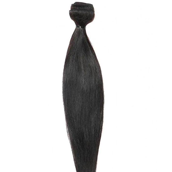 Straight human hair extensions