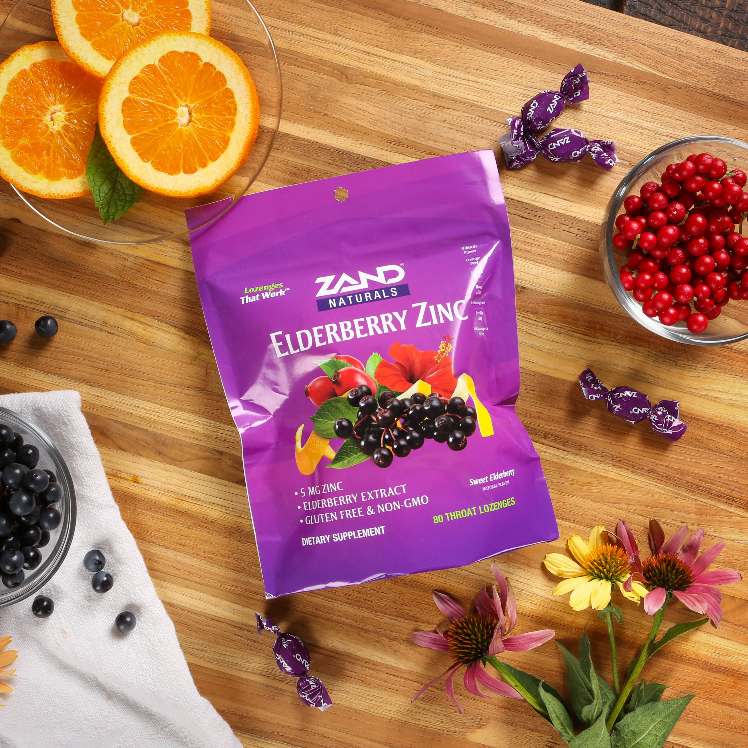 Herbalozenge Elderberry Zinc Zand Immunity