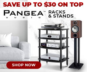 Save up to $30 on Pangea Audio Racks & Stands