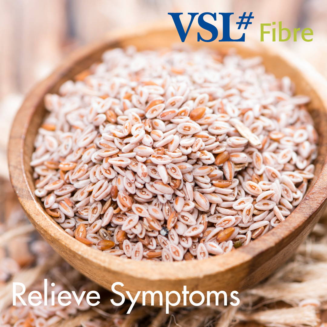 Psyllium husk relieve symptoms with VSL fibre 