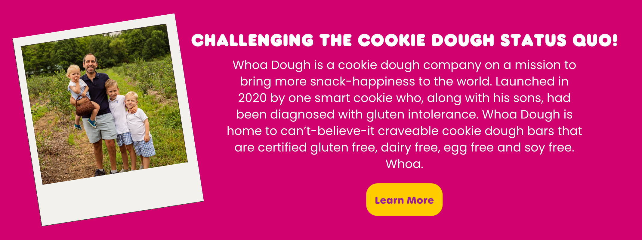 Whoa Dough debuts allergen-free cookie dough bars, 2019-09-24