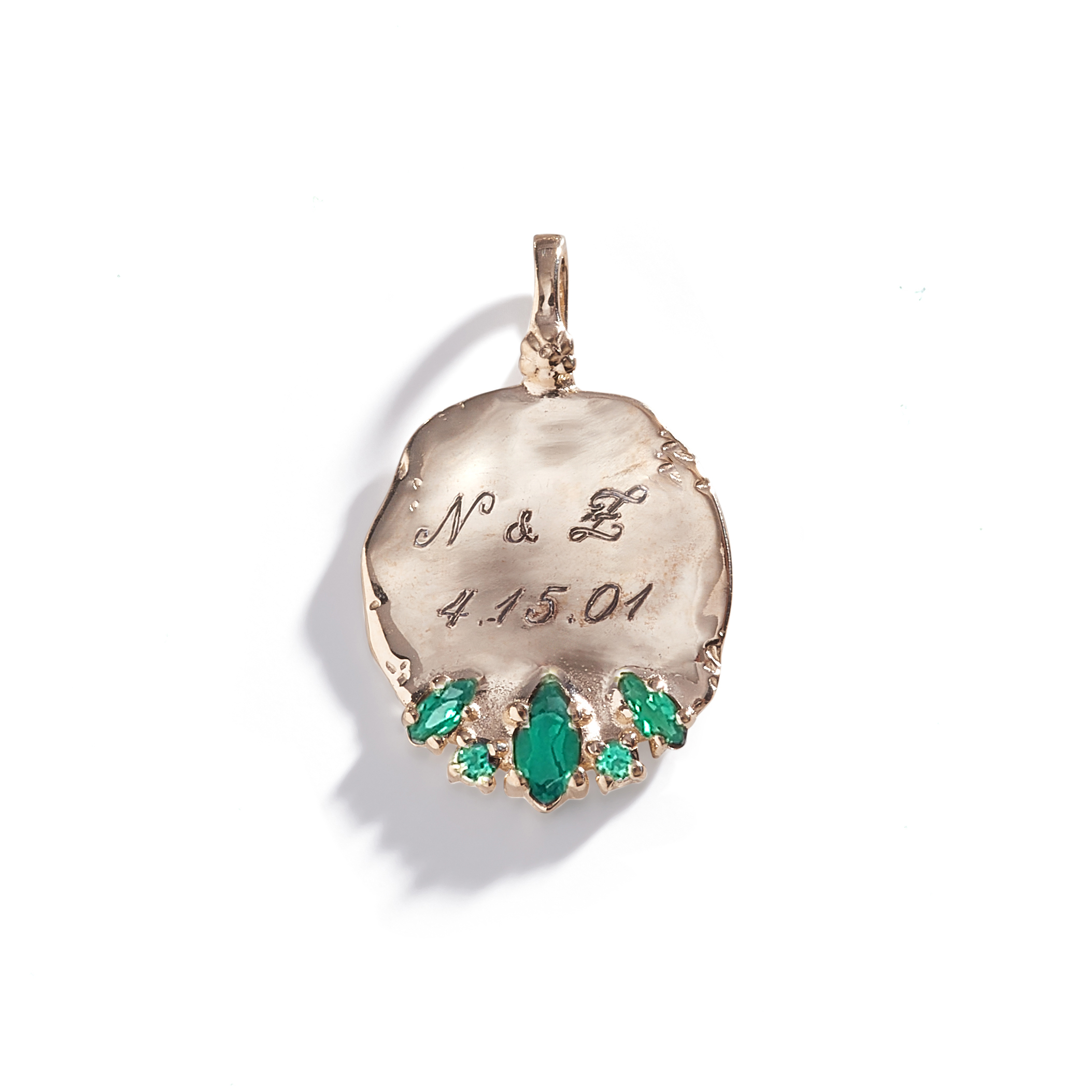 Emerald Minuet Personalized Charm