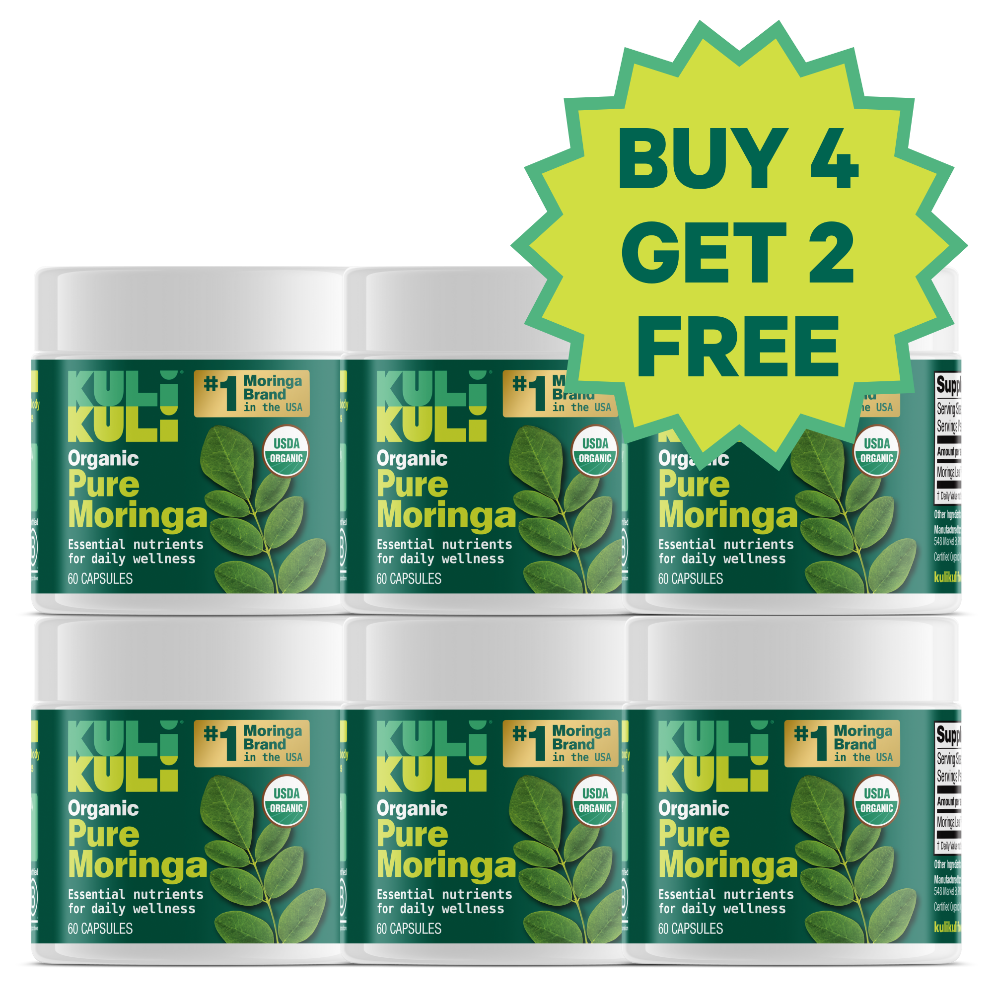 Organic Pure Moringa Capsules