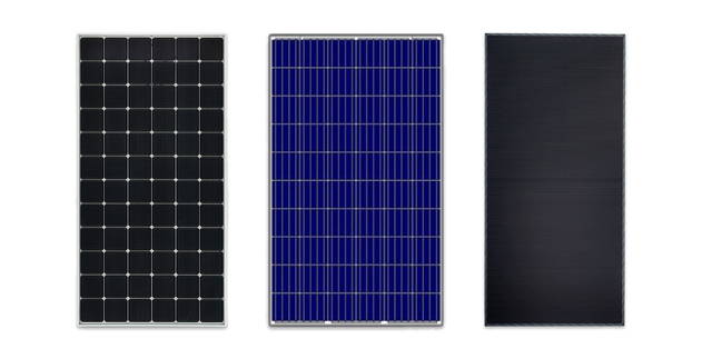 Different types of solar panels for camper vans