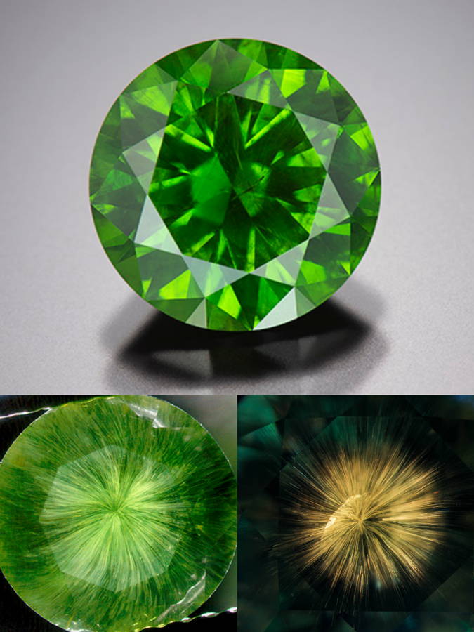 Demantoid Horsetail Green Garnet WILLS JEWELLERY
