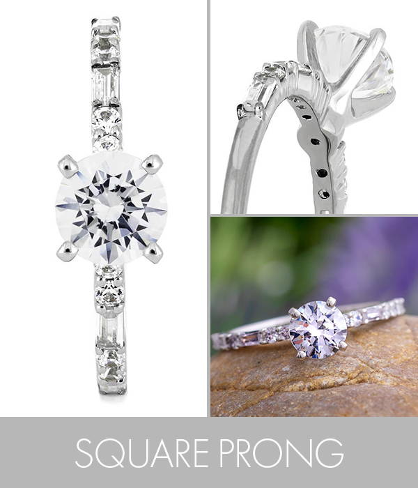 Solitaire 4 Prong Engagement Ring