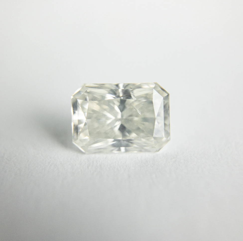 Champagne grey radiant cut diamond