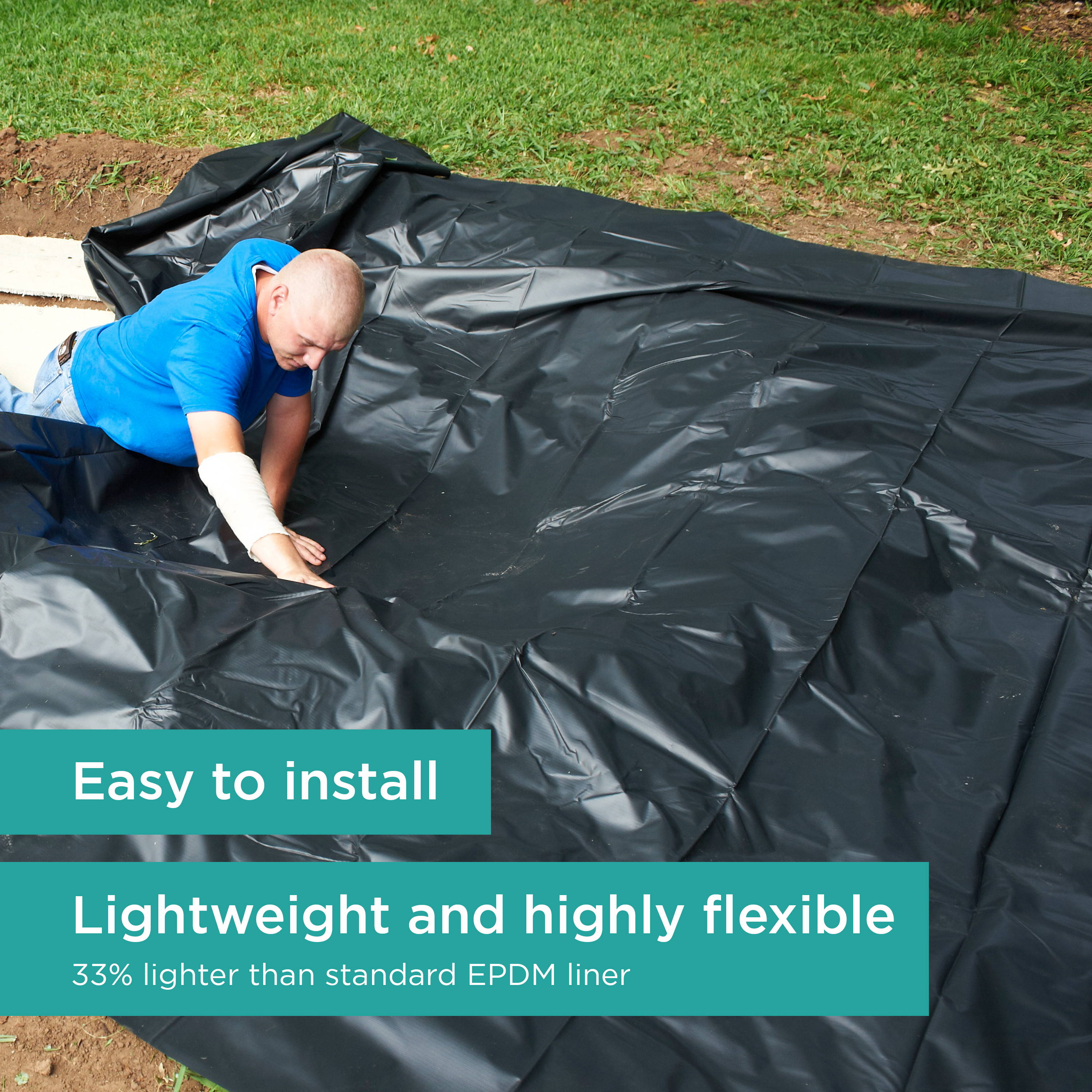TotalPond pond liners are easy to install