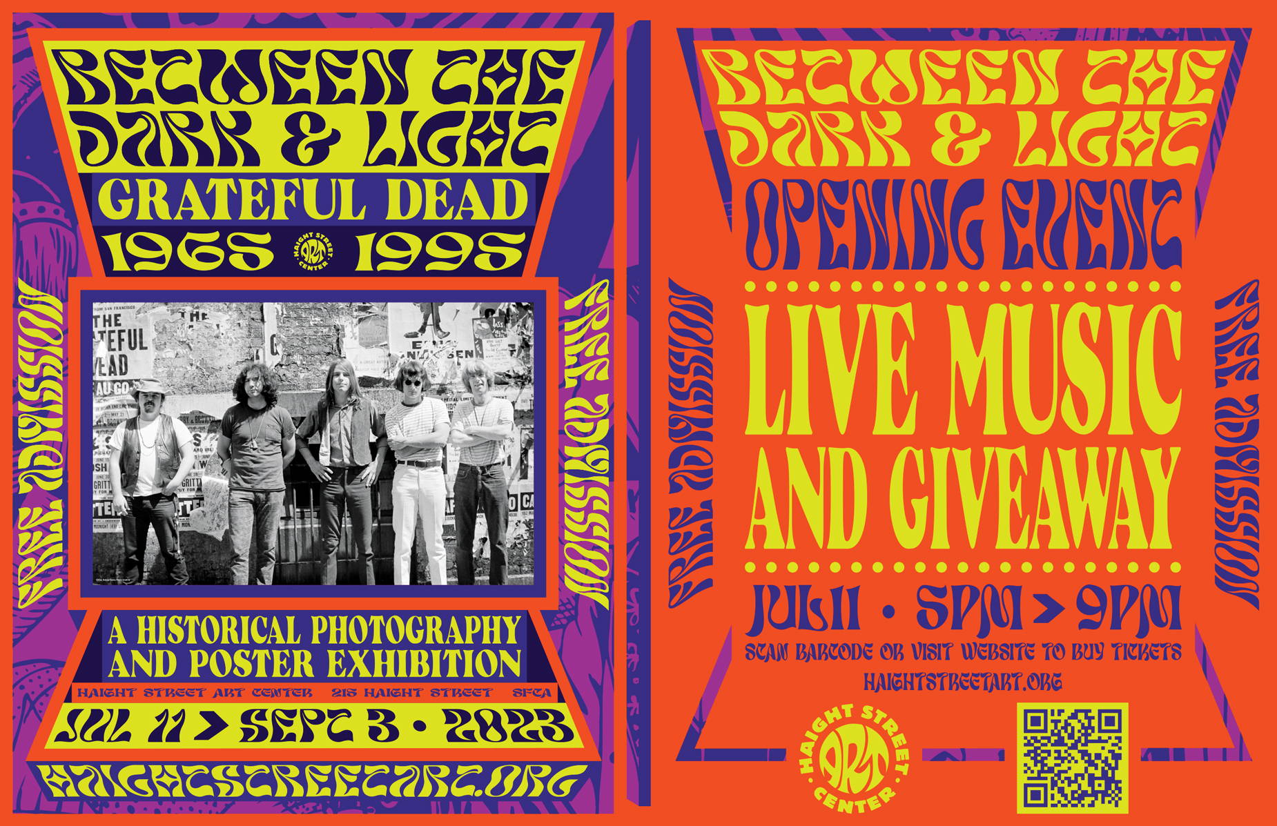 Haight Street Art Center to Host 'Between the Dark and Light: Grateful Dead  1965-1995' Exhibit