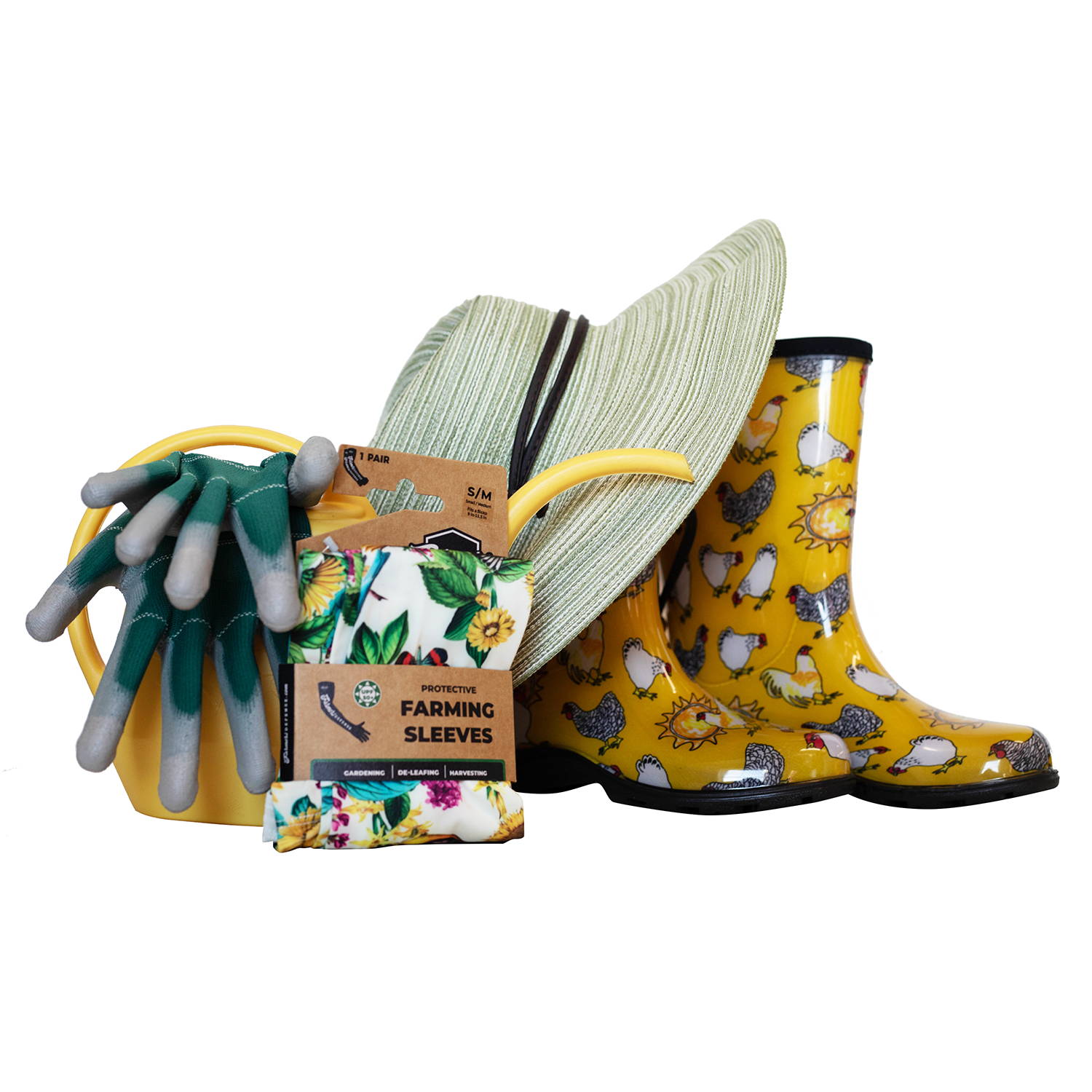 gardening boots, gloves, hats and more